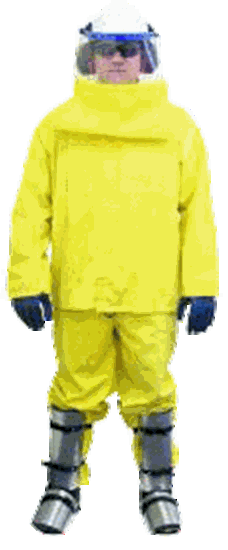 水防护服与面罩围兜图片-尺寸4XL