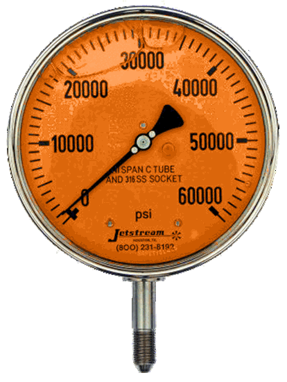 40K压力表（PSI） -  9/16“HP公口
