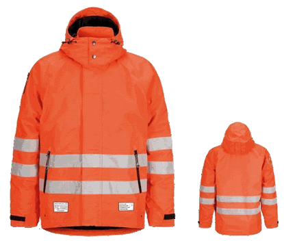 TST®Prooperator高可见性夹克，带罩 - 尺寸L.