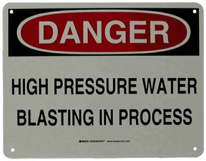 “Waterblasting”危险的信号