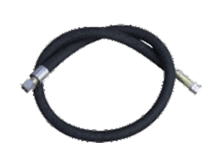 3/16“（5mm）40k热塑性鞭软管 -  6'（1.8米），9/16”型末端 - 橡胶爆墨罩