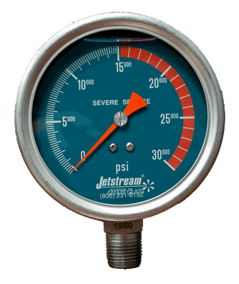 15K压力表（PSI） -  1/2“NPT雄性入口